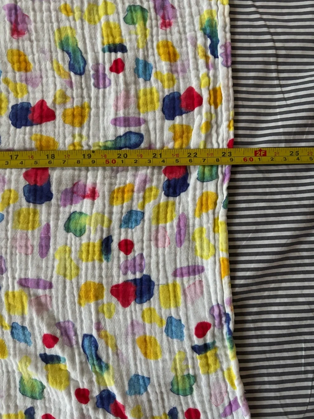 Lovevery Multicolor Dot Muslin Throw Blanket